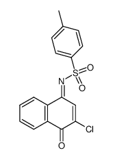 N-p-methylbenzenesulfonyl-2-chloro-1,4-naphthoquinone imine Structure