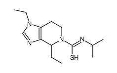 1,4-diethyl-N-propan-2-yl-6,7-dihydro-4H-imidazo[4,5-c]pyridine-5-carbothioamide结构式