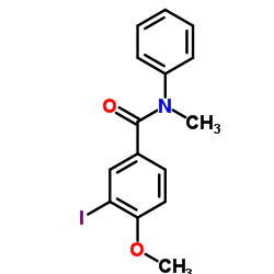 3-Iodo-4-methoxy-N-methyl-N-phenylbenzamide结构式