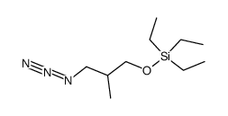 [(3-azido-2-methyl)propyloxy]triethylsilane结构式