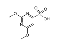 2,6-dimethoxy-pyrimidine-4-sulfonic acid结构式