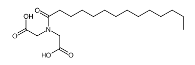 2-[carboxymethyl(tetradecanoyl)amino]acetic acid Structure
