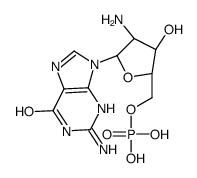 [(2R,3S,4R,5R)-4-amino-5-(2-amino-6-oxo-3H-purin-9-yl)-3-hydroxyoxolan-2-yl]methyl dihydrogen phosphate Structure