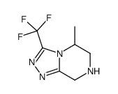5,6,7,8-四氢-5-甲基-3-三氟甲基-1,2,4-噻唑并[4,3-a]吡嗪结构式