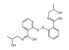 2,2'-dithiobis(N-2-hydroxypropylbenzamide)结构式