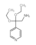 2,2-二乙氧基-2-(吡啶-4-基)-1-乙胺结构式