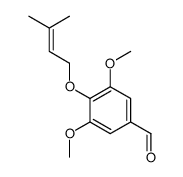 3,5-dimethoxy-4-(3-methylbut-2-enoxy)benzaldehyde Structure