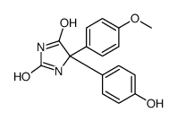 5-(4-hydroxyphenyl)-5-(4-methoxyphenyl)imidazolidine-2,4-dione Structure