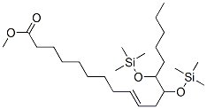 12,13-Bis[(trimethylsilyl)oxy]-9-octadecenoic acid methyl ester Structure