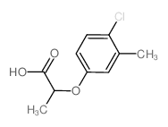2-(4-氯-3-甲基苯氧基)丙酸结构式