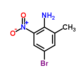 4-溴-2-甲基-6-硝基苯胺结构式