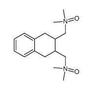 cis-N,N,N',N'-tetramethyl-1,2,3,4-tetrahydronaphthalene-2,3-bis(methylamine) N,N'-dioxide结构式