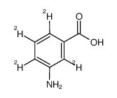 3-Aminobenzoic acid-d4 Structure