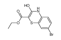 7-bromo-3-hydroxy-4H-benzo[1,4]thiazine-2-carboxylic acid ethyl ester结构式