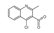 2-Methyl-3-nitro-4-chloroquinoline Structure