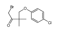 1-bromo-4-(4-chlorophenoxy)-3,3-dimethylbutan-2-one结构式