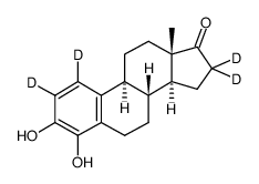 4-Hydroxyestrone-d4 Structure