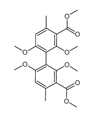 (M)-dimethyl 2,2',6,6'-tetramethoxy-4,4'-dimethylbiphenyl-3,3'-dicarboxylate结构式