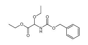 N-carbobenzoxy-α-ethoxyglycine ethyl ester Structure