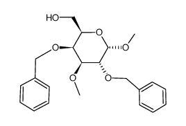 methyl 2,4-di-O-benzyl-3-O-methyl-α-D-galactopyranoside Structure