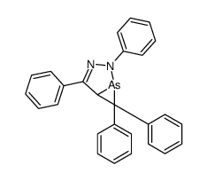 2,4,6,6-tetraphenyl-3,4-diaza-5-arsabicyclo[3.1.0]hex-2-ene结构式