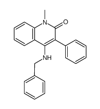 4-Benzylamino-1-methyl-3-phenyl-chinolin-2(1H)-on Structure