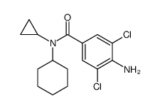 4-amino-3,5-dichloro-N-cyclohexyl-N-cyclopropylbenzamide结构式