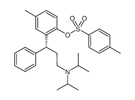 (R)-2-(3-(diisopropylamino)-1-phenylpropyl)-4-methylphenyl 4-methylbenzenesulfonate Structure