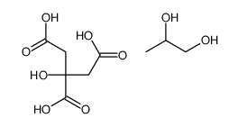 2-hydroxypropane-1,2,3-tricarboxylic acid,propane-1,2-diol Structure