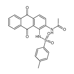 2-acetylamino-1-(toluene-4-sulfonylamino)-anthraquinone结构式