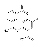 5-Iodo-2-[(4-methyl-3-nitrobenzoyl)amino]benzoic acid Structure