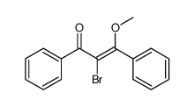 α-bromo-β-methoxy-chalcone结构式