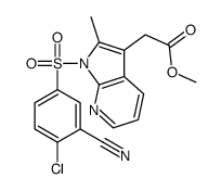 Methyl {1-[(4-chloro-3-cyanophenyl)sulfonyl]-2-methyl-1H-pyrrolo[ 2,3-b]pyridin-3-yl}acetate Structure