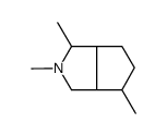 2,3,6-trimethyl-3,3a,4,5,6,6a-hexahydro-1H-cyclopenta[c]pyrrole结构式