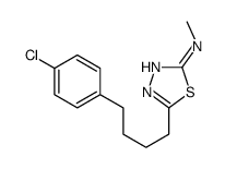 5-[4-(4-chlorophenyl)butyl]-N-methyl-1,3,4-thiadiazol-2-amine Structure