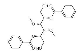 2,5-di-O-benzoyl-3,4-di-O-methyl-D-mannitol结构式