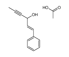 acetic acid,1-phenylhex-1-en-4-yn-3-ol结构式
