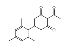 2-acetyl-5-(2,4,6-trimethylphenyl)cyclohexane-1,3-dione结构式
