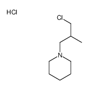 1-(3-chloro-2-methylpropyl)piperidine,hydrochloride Structure