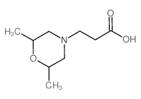 3-(2,6-Dimethyl-morpholin-4-yl)-propionic acid Structure