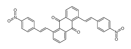 1,5-bis[2-(4-nitrophenyl)ethenyl]anthracene-9,10-dione Structure