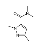 N,N,2,5-tetramethylpyrazole-3-carboxamide结构式