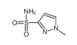 1-甲基-1H-吡唑-3-磺酰胺结构式