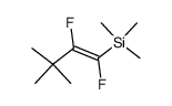 (Z)-1,2-difluoro-3,3-dimethyl-1-(trimethylsilyl)-1-butene结构式