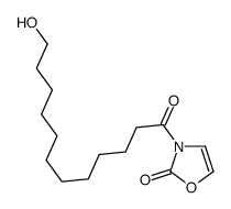 3-(12-hydroxydodecanoyl)-1,3-oxazol-2-one结构式