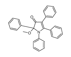 2-methoxy-1,2,4,5-tetraphenylpyrrol-3-one结构式
