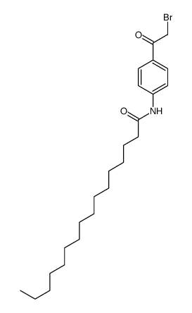 N-[4-(2-bromoacetyl)phenyl]hexadecanamide Structure