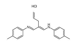 2-allyl-1-(p-methylphenylamino)-3-(p-methylphenylimino)-1-propene hydrochloride结构式