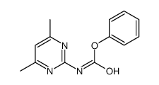 phenyl N-(4,6-dimethylpyrimidin-2-yl)carbamate Structure