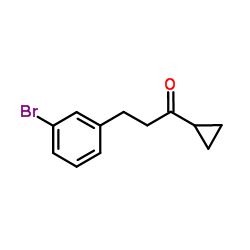 3-(3-Bromophenyl)-1-cyclopropyl-1-propanone结构式